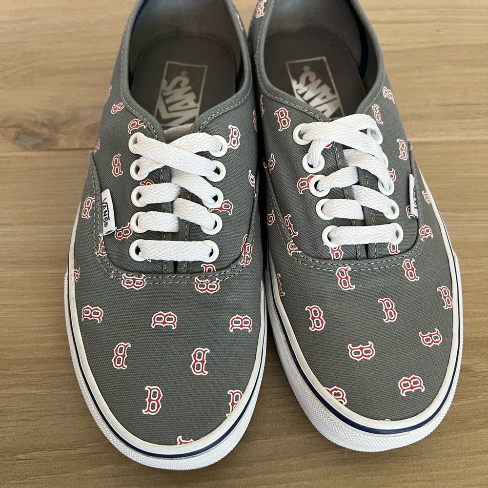 VANS x MLB Boston Red Sox Women's US 8 Men's 6.5 Canvas Sneakers